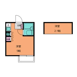 ビラカルムEAST【2階】の間取り