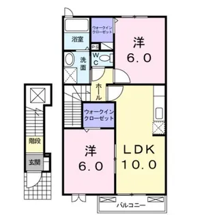 サンティエ【2階】の間取り