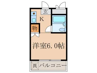 マンション賀園【1階】の間取り