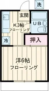 メゾンリビエラ【2階】の間取り