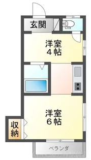 飯塚荘【2階】の間取り