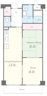 パレス中もず【1階】の間取り