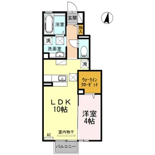 ボナール A棟【1階】の間取り