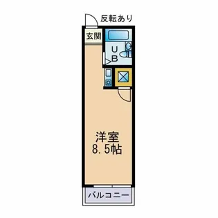 1Rの間取り画像