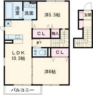 茨城県つくば市高見原1【アパート】の間取り