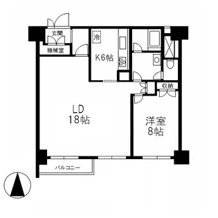 渋谷ホームズ【7階】の間取り