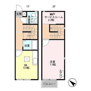 神奈川県秦野市室町【一戸建】の間取り