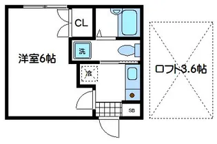 ZealNakano【2階】の間取り