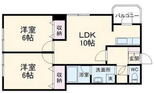 半田ビレッジ1号棟【2階】の間取り