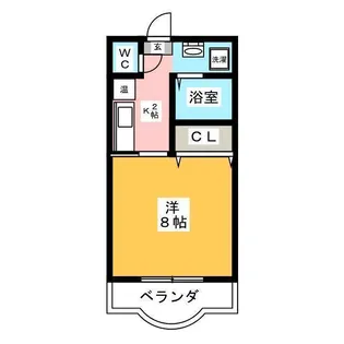 コンフォート上野【1階】の間取り