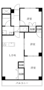 徳島県徳島市住吉4【マンション】の間取り