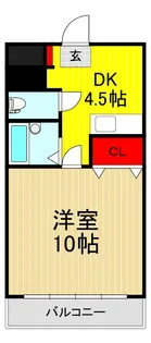 リバーサイドマンション10【3階】の間取り