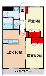 エスポア・パルティール【2階】の間取り