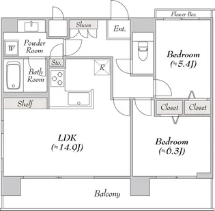 BluRock秋葉原【12階】の間取り
