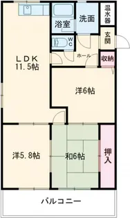 サン・パレス【1階】の間取り