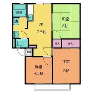 コーポラスさとう B・C【2階】の間取り