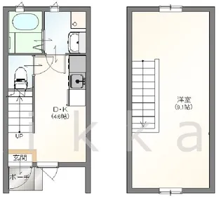 福岡県久留米市荒木町荒木【一戸建】の間取り