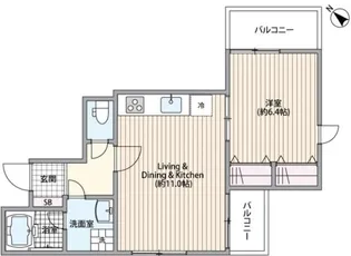 東京都世田谷区上馬4【マンション】の間取り
