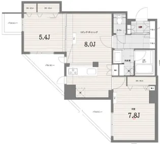 東京都豊島区東池袋2【マンション】の間取り