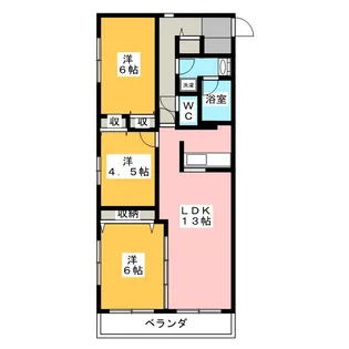 プライム藤が丘【2階】の間取り