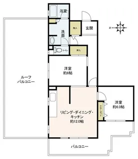 コーポレート中清戸2号棟【4階】の間取り