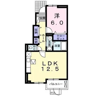 ランドマーク桜井 II【1階】の間取り