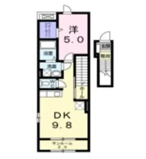 新潟県新発田市中曽根町2【アパート】の間取り