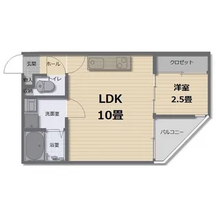 fluke t-front B棟【3階】の間取り