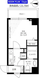 ステージファースト南麻布【6階】の間取り