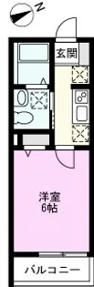 1Kの間取り画像