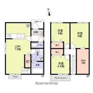 東京都三鷹市井の頭3【一戸建】の間取り