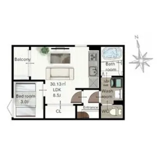 (仮称)レガリスト東照宮8【2階】の間取り