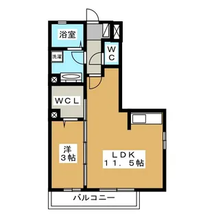 エクセラン昴【1階】の間取り