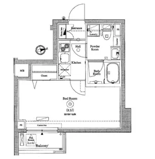 東京都江東区冬木【マンション】の間取り