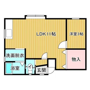 M・Kハイツ A【1階】の間取り