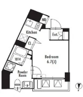 東京都新宿区新宿6【マンション】の間取り