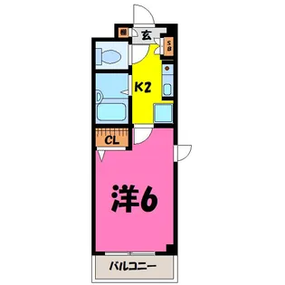 戸塚ハイツ(熊谷市万平町)【2階】の間取り