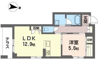クオリスタ元町【1階】の間取り