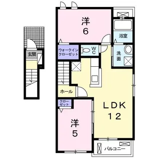 フローラ I【2階】の間取り