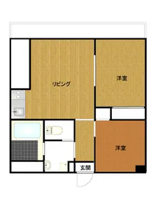 リーセイント西古松【3階】の間取り