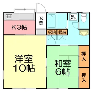 コーポ小串【2階】の間取り