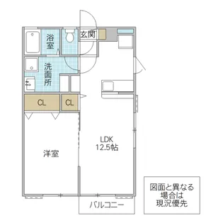 provence 千波湖 B棟【1階】の間取り