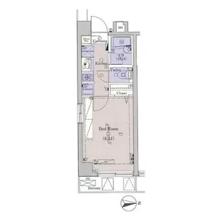ブライズ新宿中井【4階】の間取り
