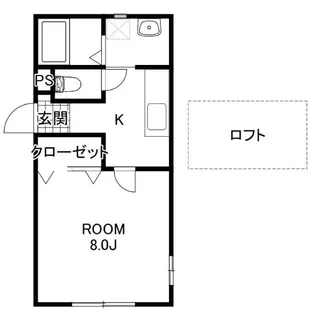 タウンハイツ井野【1階】の間取り