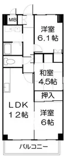 埼玉県戸田市上戸田5【マンション】の間取り