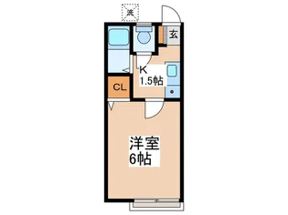 カ-サ・エルフィン【1階】の間取り