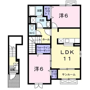 アルボーレ【2階】の間取り