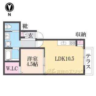 ソレイユビセレクト法蓮町3【2階】の間取り