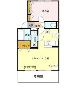 プランドール新和【1階】の間取り