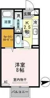 DーROOM小松島【1階】の間取り